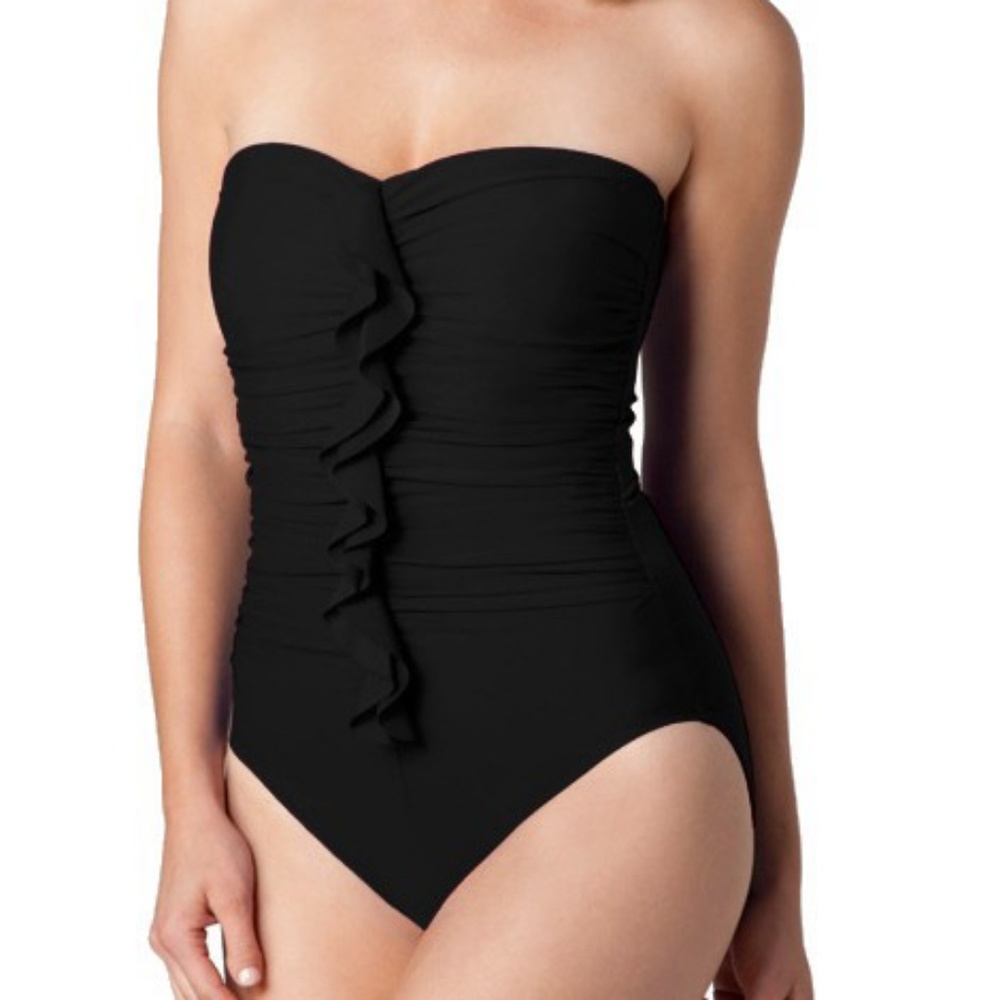 Miraclesuit one piece black swimsuit size medium - Picture 7 of 7